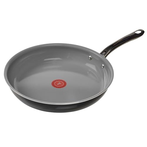 T-Fal Preserve Ceramic Non stick Frying Pan Skillet 12-inch, Oven Broiler Safe up to 350°F, Cookware, InoCeram Glide Technology, Frying Pan, Skillet Pots & Pans, Black