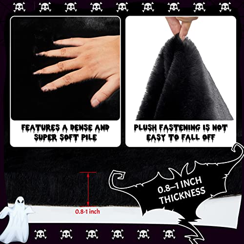 Gothic Bat Shaped Bath Mat | Soft Non-Slip Halloween Rug 32.5x21.7 in