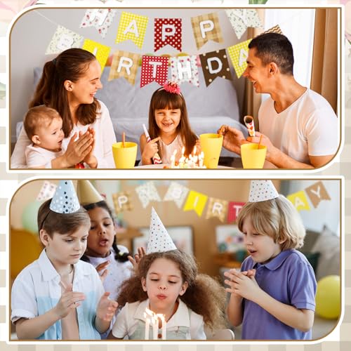 Felt Boho Happy Birthday Banner Garland Reusable Party Decoration