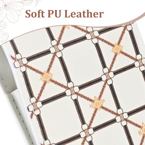 COSHAYSOO Aesthetic Precision Tweezers Set with Plaid Leather Case
