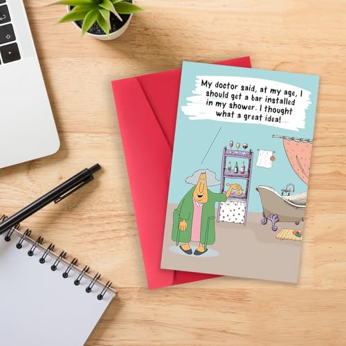 Funny Birthday Card for Women - 50th, 60th, 70th Celebration