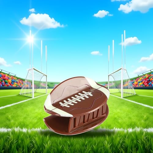 Rugby Ball Hair Claw Clip Brown Sports Hair Accessory for Women