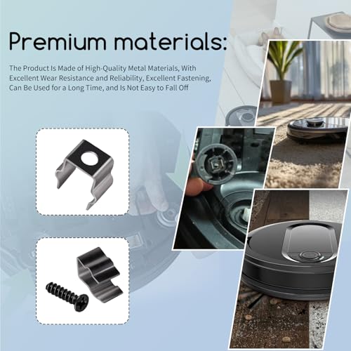 Metal Side Brush Mount Clips for Shark IQ & AI Robot Vacuum (9 Pack)