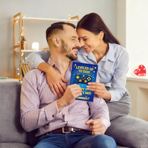 First Father's Day Card for Husband - Gaming Theme New Dad Gift