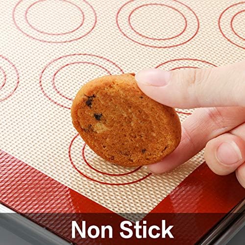 MCIRCO 6-Piece Stainless Steel Baking Sheet Set - Includes Racks & Silicone Mats, 17.3 x 13 Inch