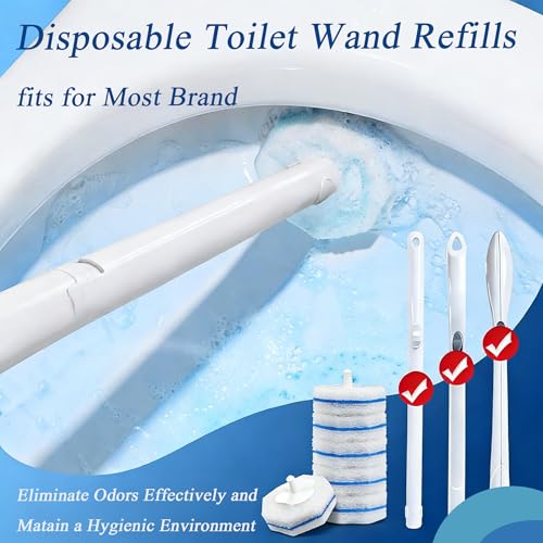 20 Count Toilet Brush Refills for Clorox Wand - 3X Cleaning Formula
