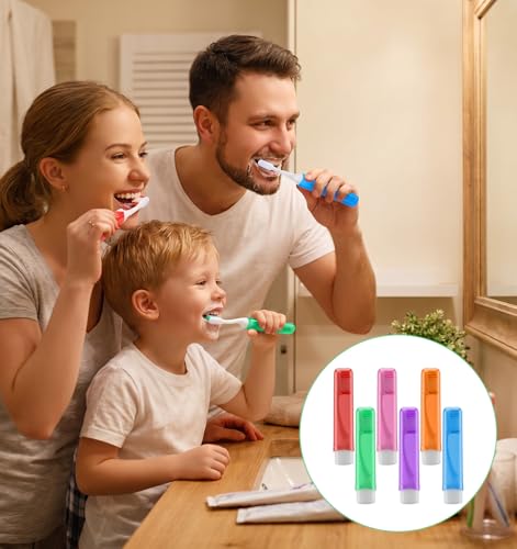 Thrymme 6 Pcs Travel Toothbrush Set, Soft Foldable Toothbrush for Camping