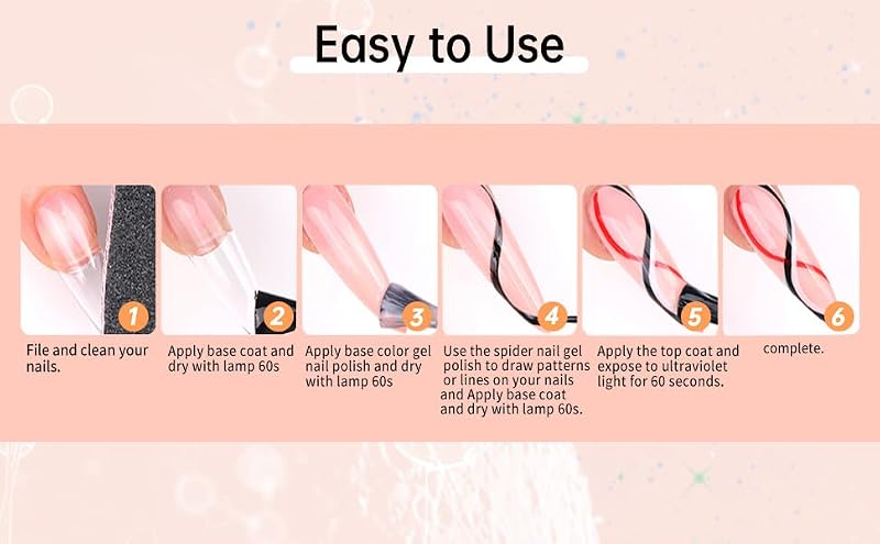 AOBOO Spider Gel for Nails - High Elasticity Line Drawing Nail Art Polish