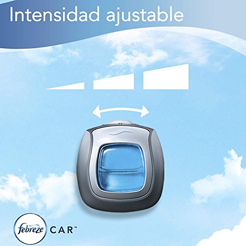 Febreze Car Air Freshener Clips - Linen Scent, 0.33 Fl Oz (Pack of 5)