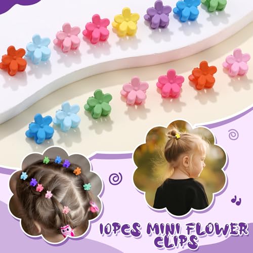 auroray 360PCS Soft Cotton Baby Hair Ties & Toddler Elastics Set