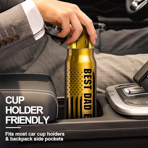Best Dad Ever Christmas Stocking Stuffers - 17oz Stainless Steel Bullet Tumbler