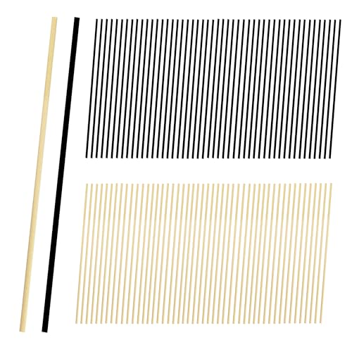 100 PCS Reed Diffuser Sticks for Essential Oils - Natural & Black