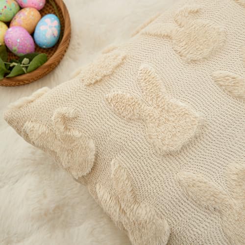 Easter Bunny Throw Pillow Covers - 18x18 Inch Set of 2