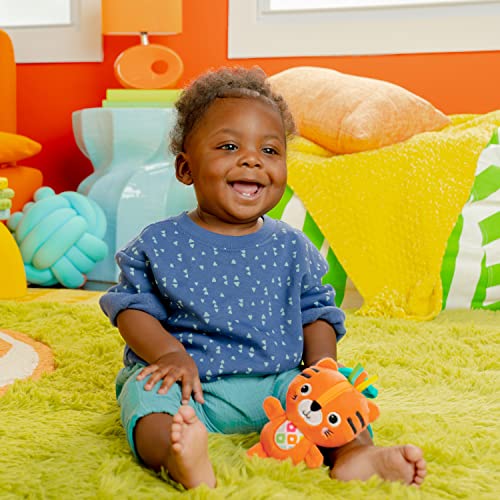 Bright Starts Jingle Joy Tiger Reach & Rattle Toy for Strollers
