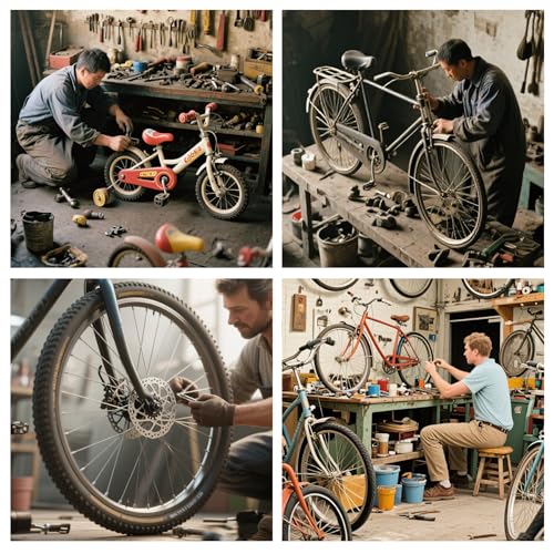 24 PCS Bike Axle Nut and Washer Kit - M8 M9.5 M10 Bicycle Replacement Parts - Mountain & Road Wheel Nuts Bolts Set - Universal Fit Bike Upgrades