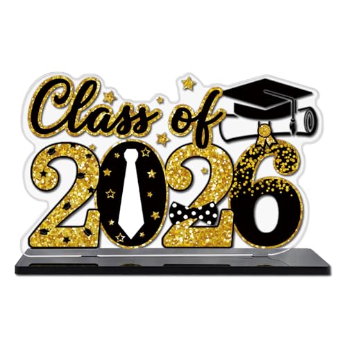 Class of 2026 Graduation Table Decorations - Acrylic Centerpieces