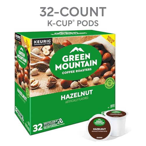 Hazelnut Light Roast Coffee K-Cup Pods - 32 Count by Green Mountain Coffee Roasters