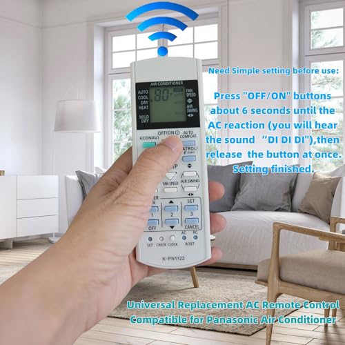 Universal Replacement Remote Control for Panasonic A75C4039