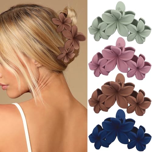 Large Flower Hair Claw Clips for Thick Hair Strong Hold Non-Slip