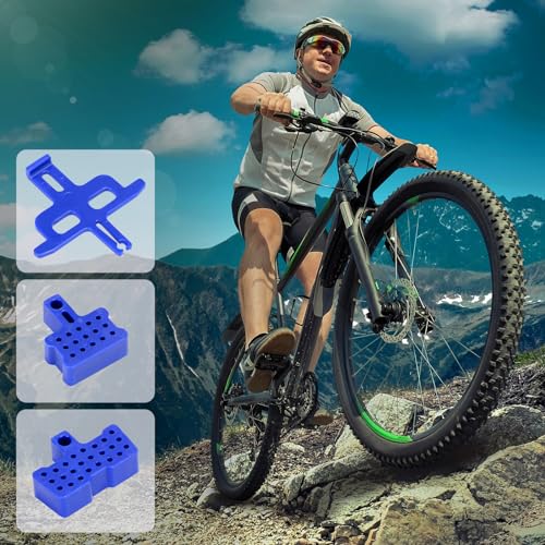 8PCS Bike Hydraulic Disc Brake Bleed Blocks & Spacer, Compatible with Shimano,Tektro,Trp,SRAM,Avid,Zoom and More,2/4-Piston Caliper Blocks for Universal Bike, Mountain/Road Bike