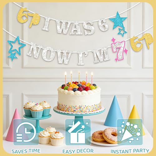 Ice Cream Meme Birthday Banner for 6-7 Year Olds - Fun Party Decor