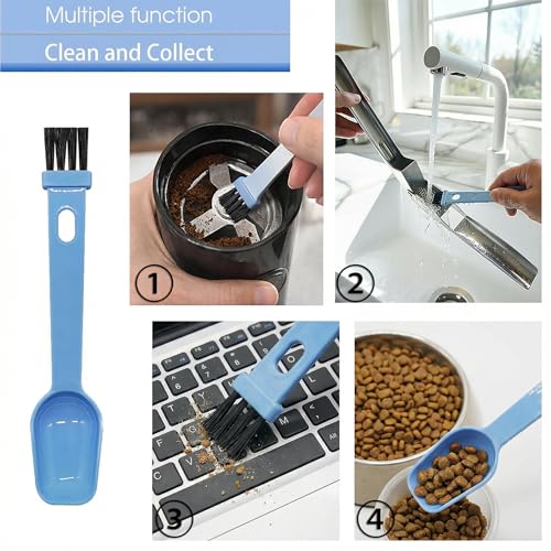 Silicone Garlic Peeler and Measuring Spoon Set - 2-in-1 Kitchen Gadget