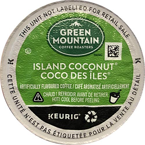 Island Coconut Light Roast Coffee - Green Mountain K-Cup Pods, 48 Count