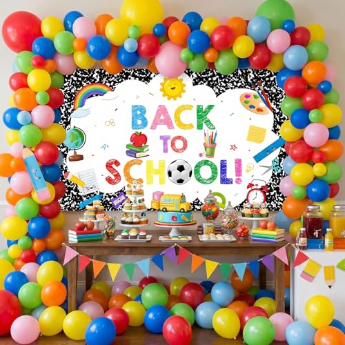 Avezano Back to School Banner 6 x 3.6 ft - Classroom Decor