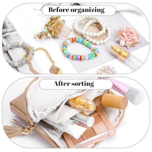 Compact Travel Jewelry Case Organizer for Women - Velvet Pouch