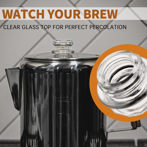 Pulems Coffee Percolator Glass Top Replacement - Heat Resistant