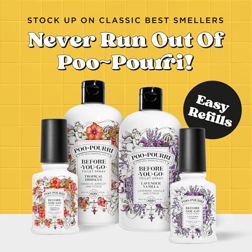 Poo-Pourri Before-You-Go Toilet Spray Refill, Original Citrus, 16 Fl Oz (Pack of 1)