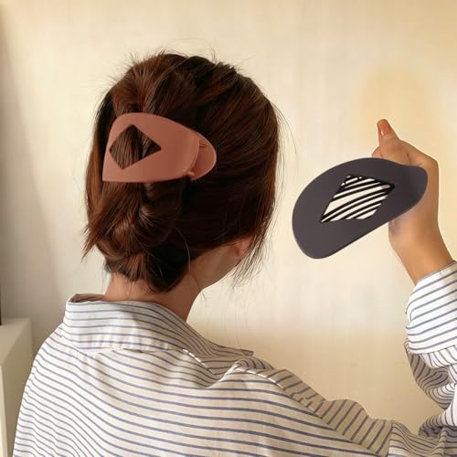 Atoden Flat Hair Claw Clips Large Non-Slip Hair Accessories for Thick Hair 8Pcs