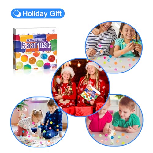 Colorful 100PCS Bouncy Balls Set in Gift Box - Mini 0.71" Party Favors