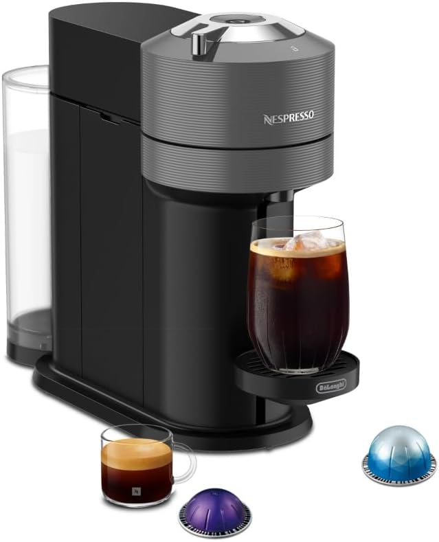 Nespresso Vertuo Next Coffee & Espresso Maker - 1260 Watts - Sleek Dark Gray Design