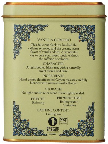 Harney & Sons Vanilla Comoro Decaffeinated Tea - 20 Sachets (Pack of 2)