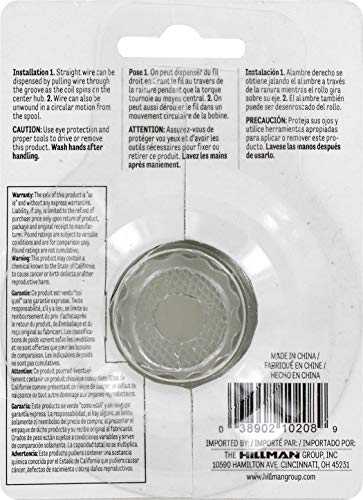 Hillman 20 Gauge Galvanized Steel Hobby Wire - 175ft Roll