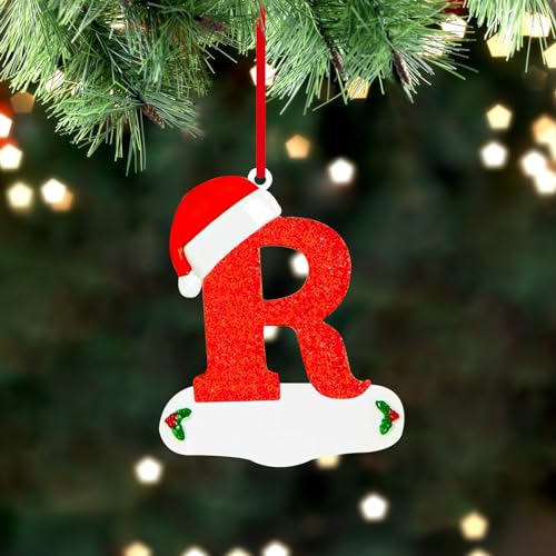 Personalized Christmas Letter Ornament Acrylic Hanging Tree Decoration