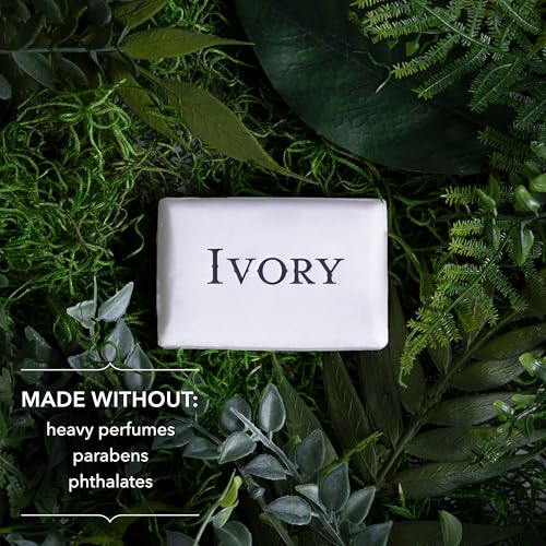 Ivory Gentle Bath Bar Soap, 99.44% Pure Formula, 4.0 oz, 4 Count