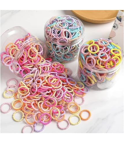 Fashion Fitoor Seamless Cotton Hair Ties & Ponytail Holders 100 Pack