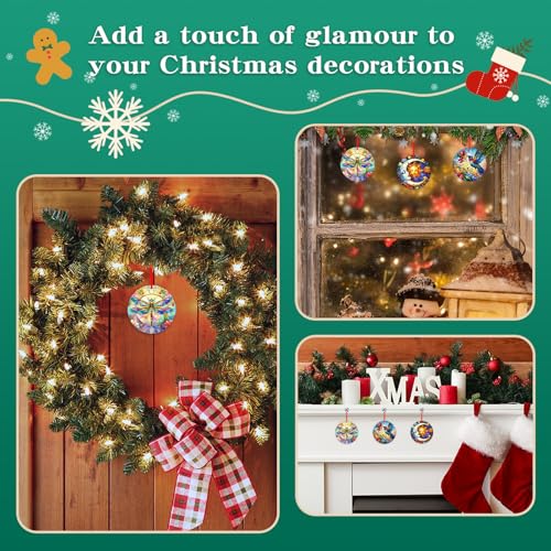 Dragonfly Christmas Tree Ornament Acrylic Hanging Xmas Decoration Gift