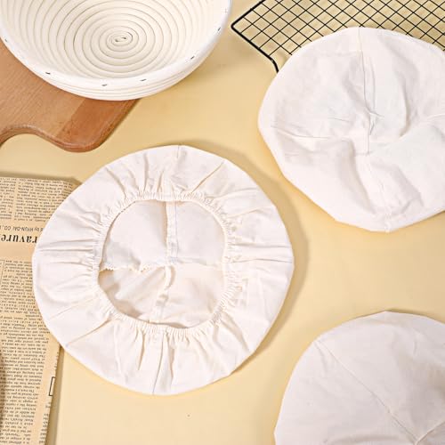Reusable Cotton Bread Proofing Covers - 3 Pack for Sourdough Fermentation