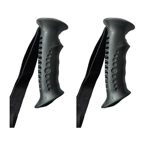 2 Pack Trekking Pole Handle Grip Replacement Rubber Sleeve Adapter with Hand Straps for 20mm Dia. Hiking Poles Walking Stick Cane Monopod Climbing Rod