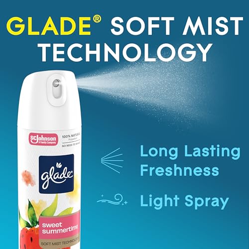Glade Sweet Summertime Air Freshener Spray - 7.3 Oz, 6 Count