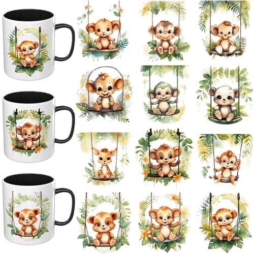 DORSBABY UV DTF Cup Wrap Stickers - 12 Assorted Designs