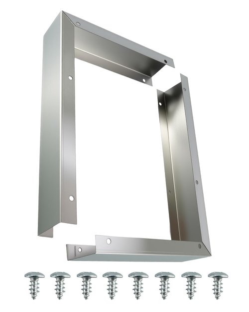 8171339 Microwave Filler Kit Fills Over The Range Oven Cabinet Gap, Stainless Steel Microwave Trim Kit Replacement Fit for Whirlpool GE LG Over-The-Range Microwave, 15.75”H x 10.75”D × 2.95”W