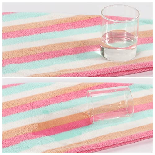 AuroTrends Microfiber Hair Towel Wrap 2-Pack - Quick-Dry Multicolor Set