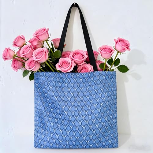 HOLYLUCK Women Tote Bag with Zipper Pocket Reusable Shoulder Bag