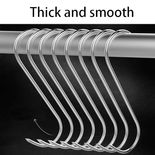 20-Pack Stainless Steel Meat Hooks for Smoking & Hanging Meat