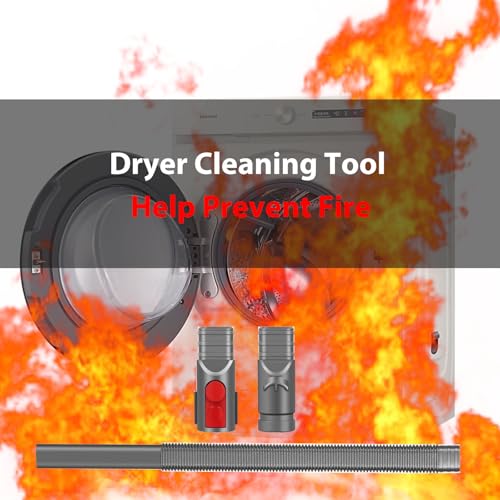 VortexMate Dryer Vent Cleaner Kit for Cordless Vacuums, 32-inch Hose