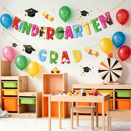 2026 Kindergarten Graduation Banner - Colorful Party Supplies